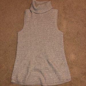 Grey Knitted Sweater Vest